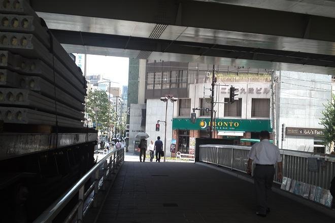 靖国通りの曲がり角:ふるき行政書士事務への道順